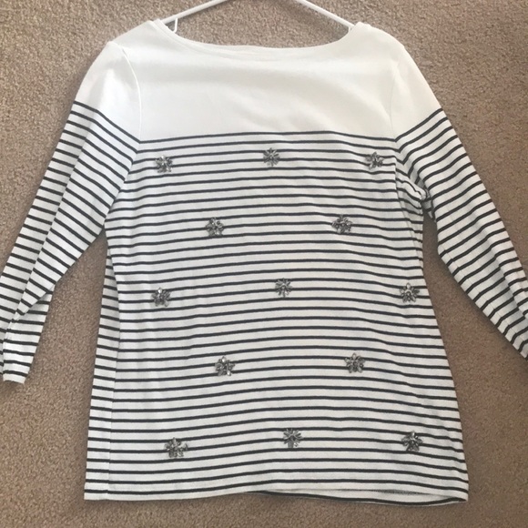 Beaded Striped Longsleve - Picture 1 of 1